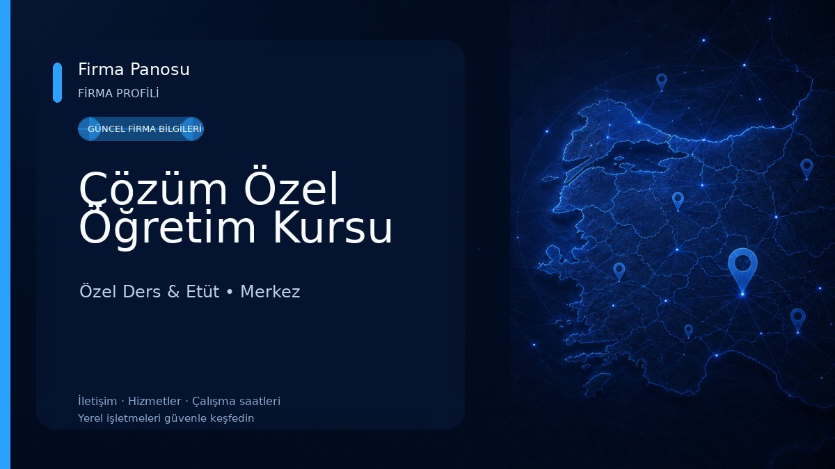 Çözüm Özel Öğretim Kursu 