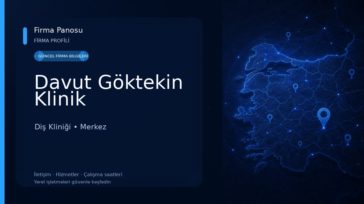 Davut Göktekin Klinik Diş Kliniği