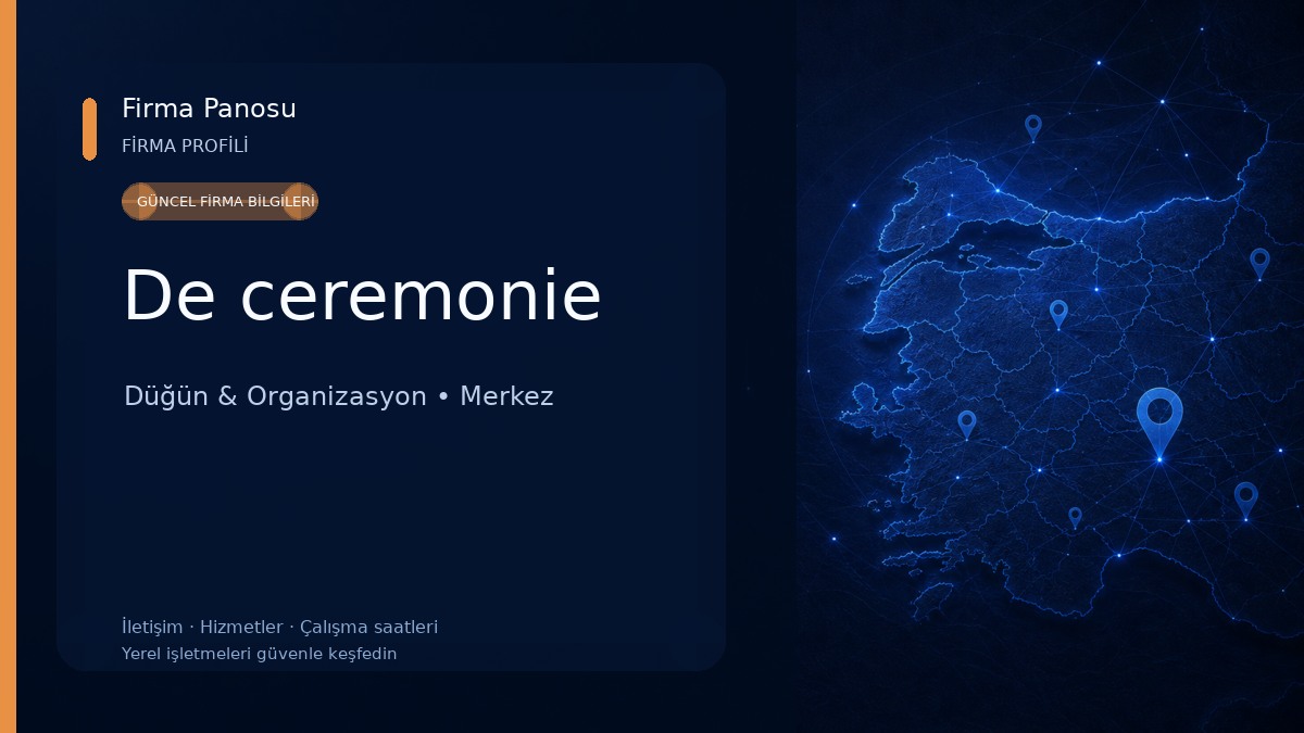 De ceremonie Düğün & Organizasyon