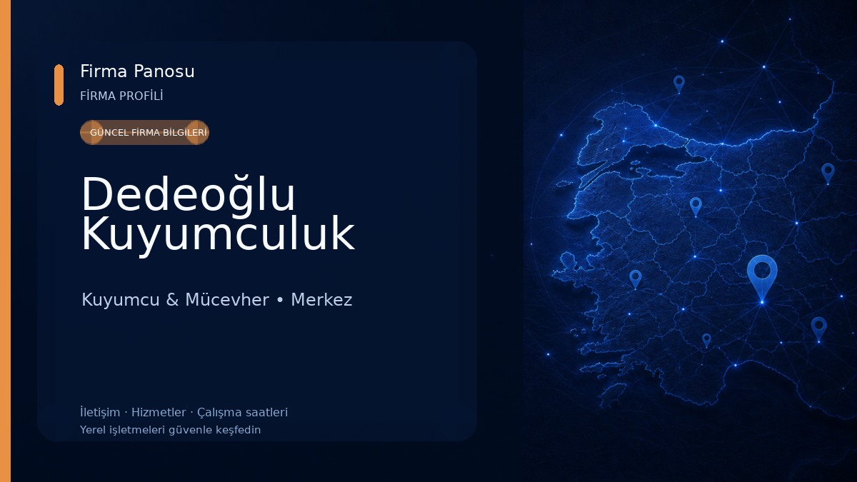 Dedeoğlu Kuyumculuk Kuyumcu & Mücevher