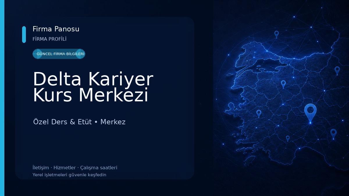 Delta Kariyer Kurs Merkezi Özel Ders & Etüt