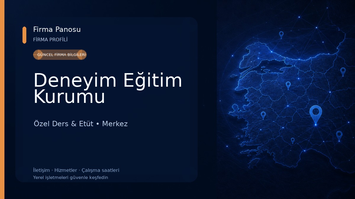 Deneyim Eğitim Kurumu 