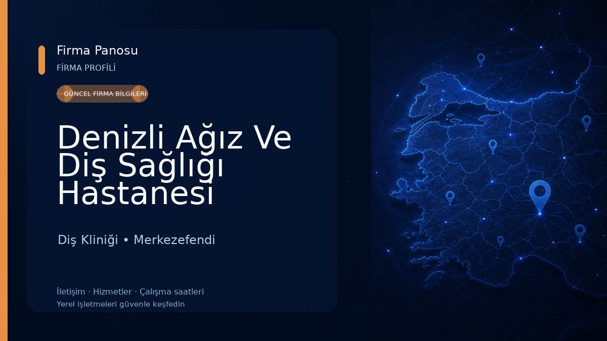 Denizli Ağız Ve Diş Sağlığı Hastanesi Merkez Bina Diş Kliniği