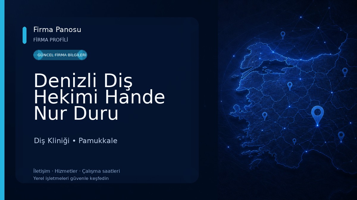Denizli Diş Hekimi Hande Nur Duru Diş Kliniği