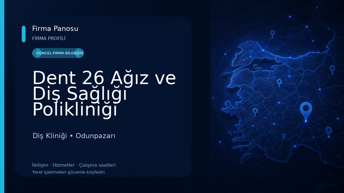 Dent 26 Ağız ve Diş Sağlığı Polikliniği Atatürk Bulvarı Diş Kliniği
