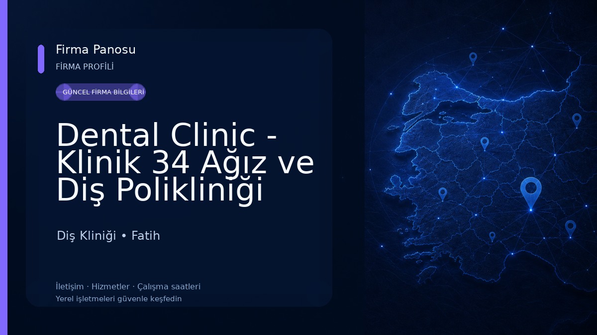 Dental Clinic - Klinik 34 Ağız ve Diş Polikliniği Diş Kliniği