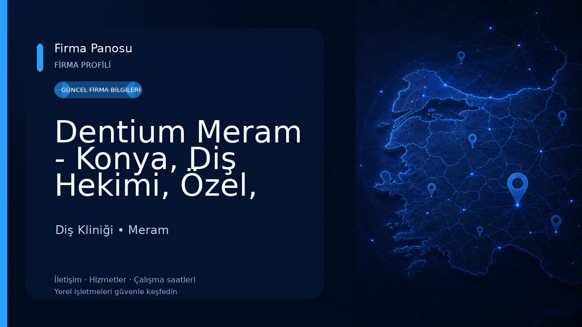 Dentium Meram - Konya, Diş Hekimi, Özel, İmplant, Zirkonyum, Gülüş Tasarımı, Çocuk Diş Kliniği