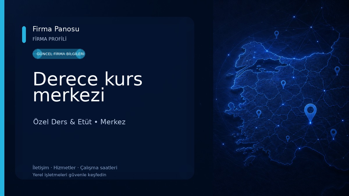Derece kurs merkezi 
