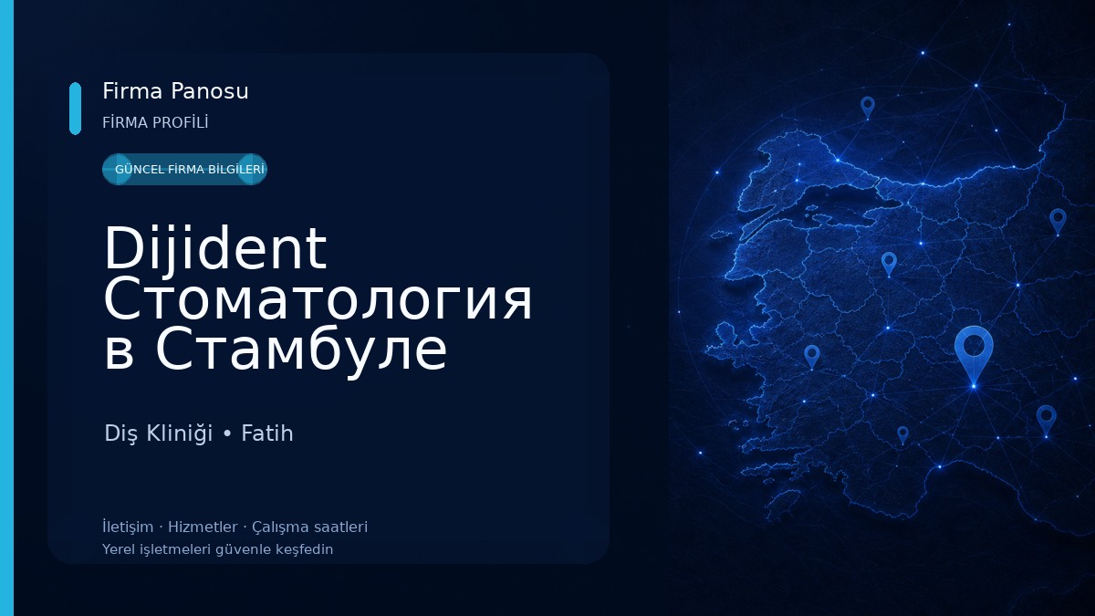 Dijident Стоматология в Стамбуле Diş Kliniği