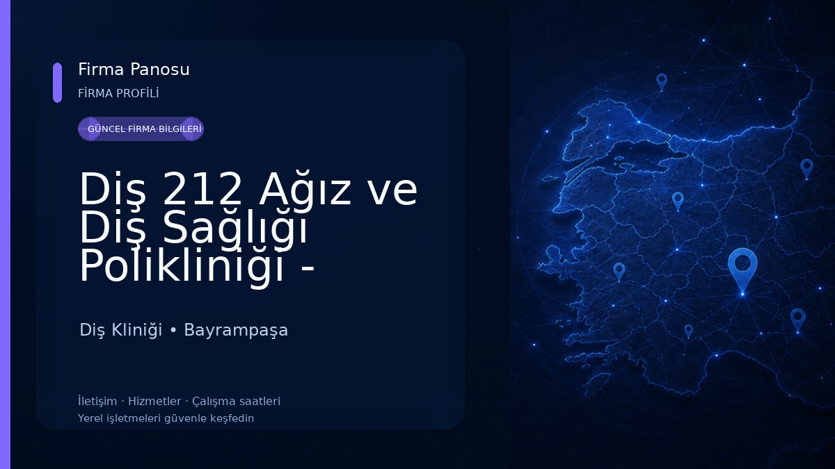 Diş 212 Ağız ve Diş Sağlığı Polikliniği - Bayrampaşa Diş Kliniği Diş Kliniği