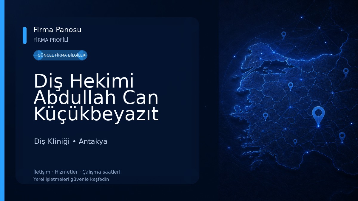 Diş Hekimi Abdullah Can Küçükbeyazıt Diş Kliniği