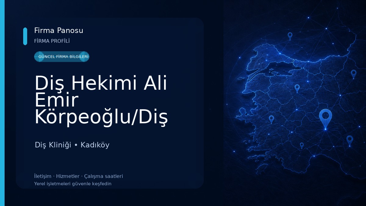 Diş Hekimi Ali Emir Körpeoğlu/Diş Hekimi Onur Çataldaş Diş Kliniği