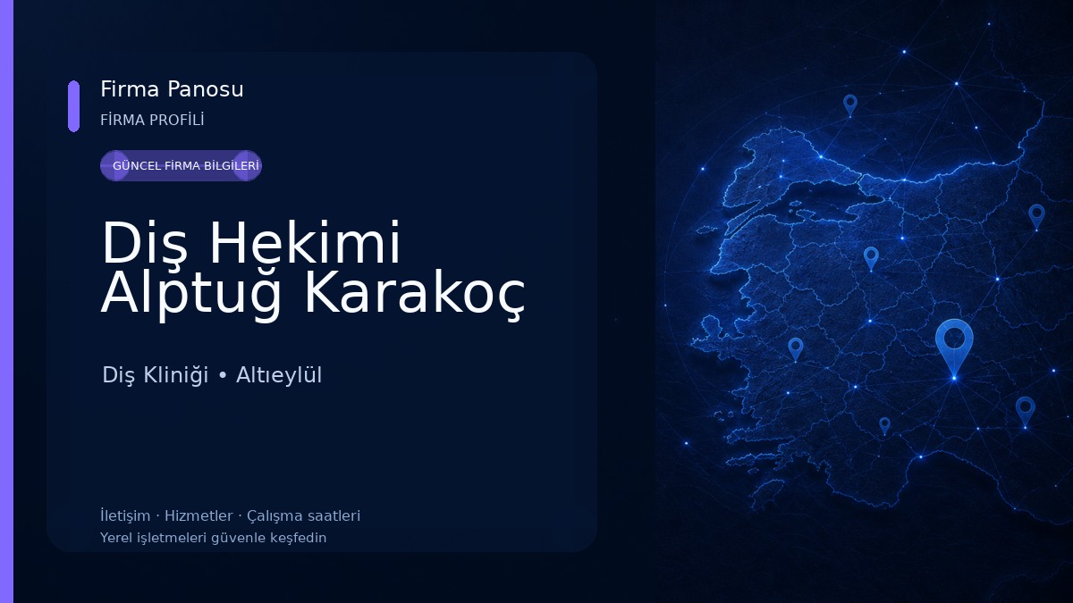 Diş Hekimi Alptuğ Karakoç Diş Kliniği