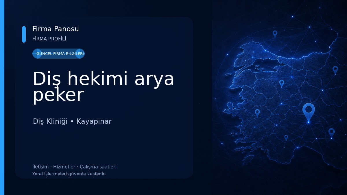 Diş hekimi arya peker Diş Kliniği