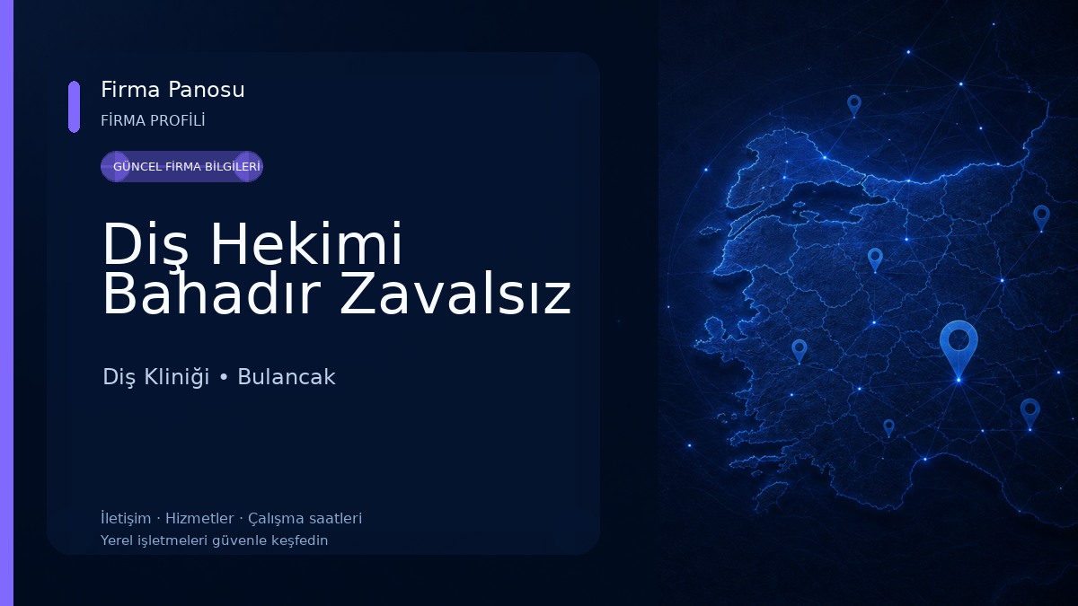 Diş Hekimi Bahadır Zavalsız Diş Kliniği