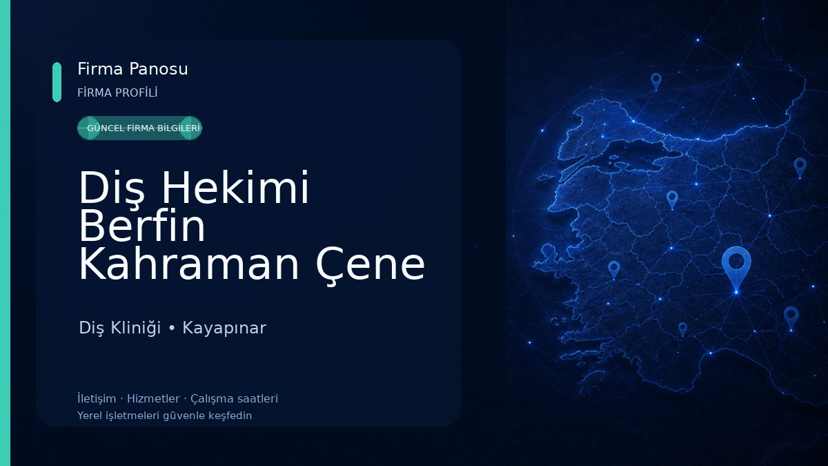 Diş Hekimi Berfin Kahraman Çene Cerrahisi Uzmanı Diş Kliniği