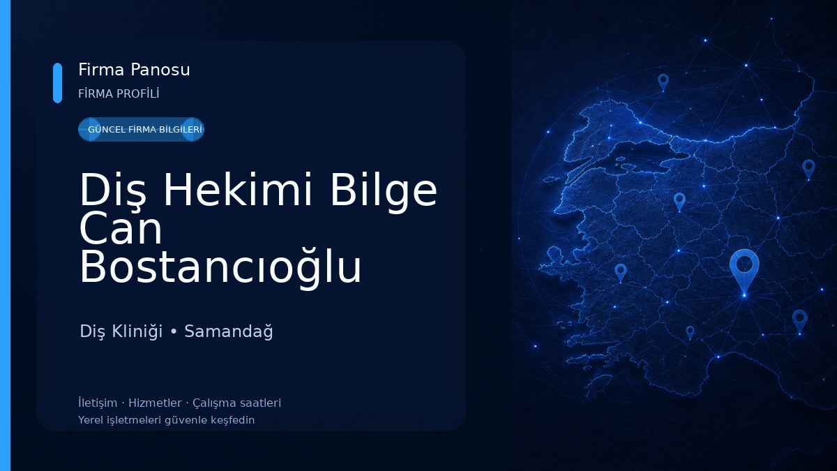 Diş Hekimi Bilge Can Bostancıoğlu Diş Kliniği