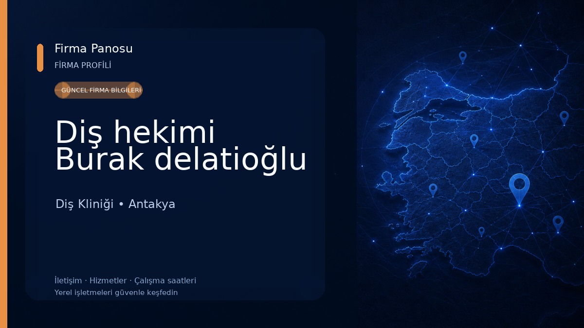 Diş hekimi Burak delatioğlu Diş Kliniği