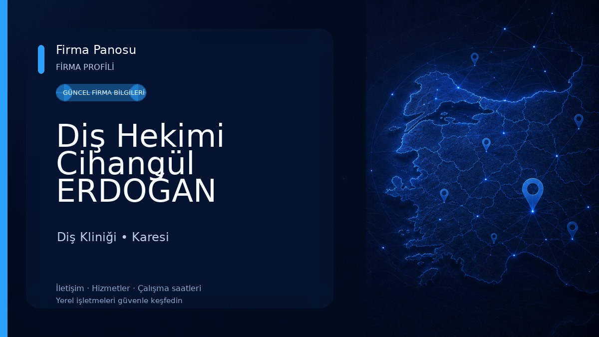 Diş Hekimi Cihangül ERDOĞAN Diş Kliniği