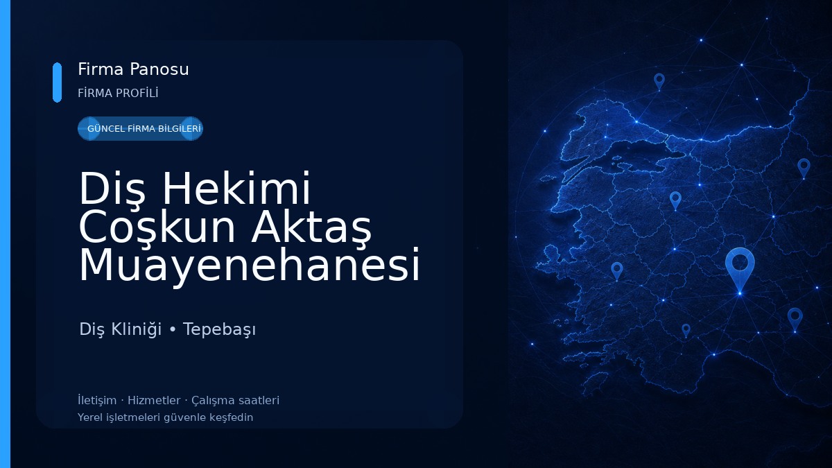 Diş Hekimi Coşkun Aktaş Muayenehanesi Diş Kliniği