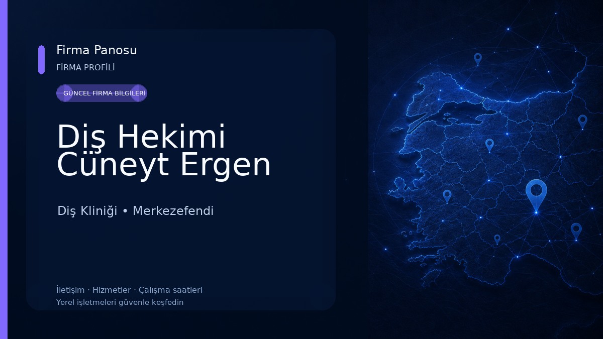 Diş Hekimi Cüneyt Ergen Diş Kliniği