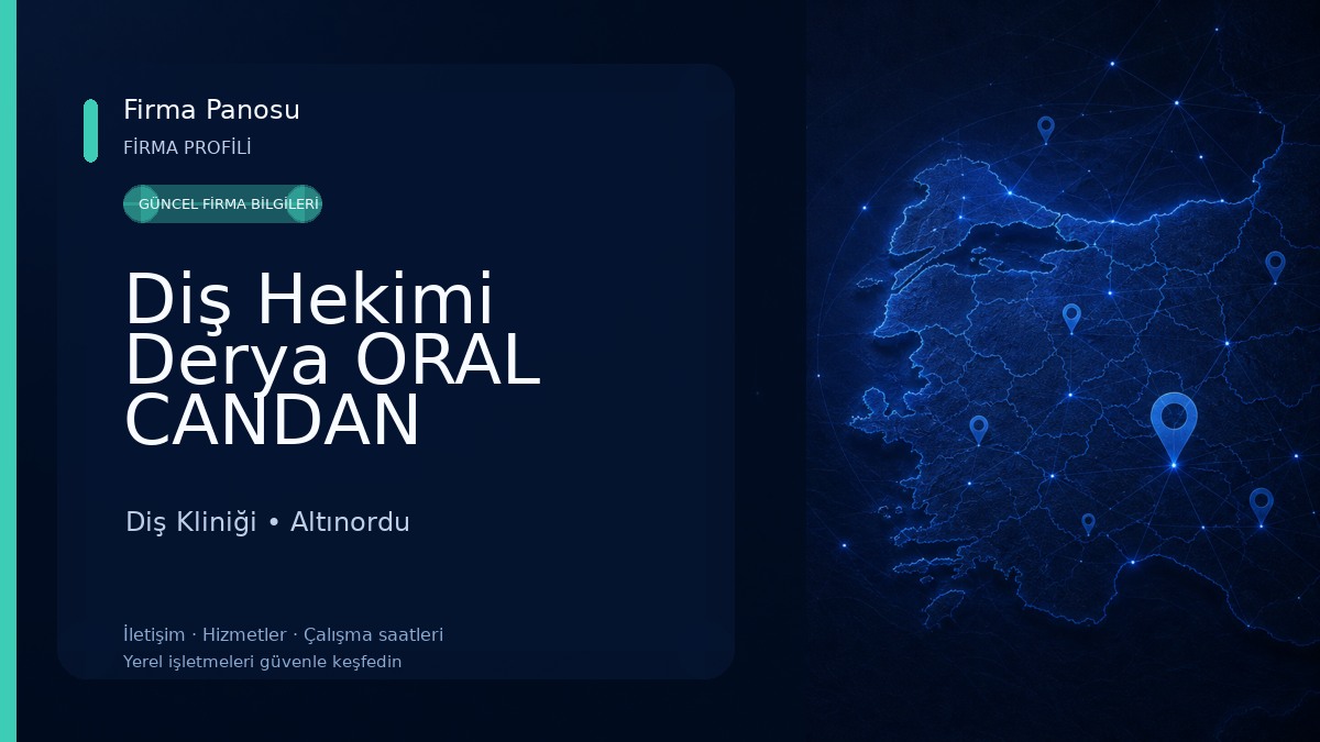 Diş Hekimi Derya ORAL CANDAN Diş Kliniği