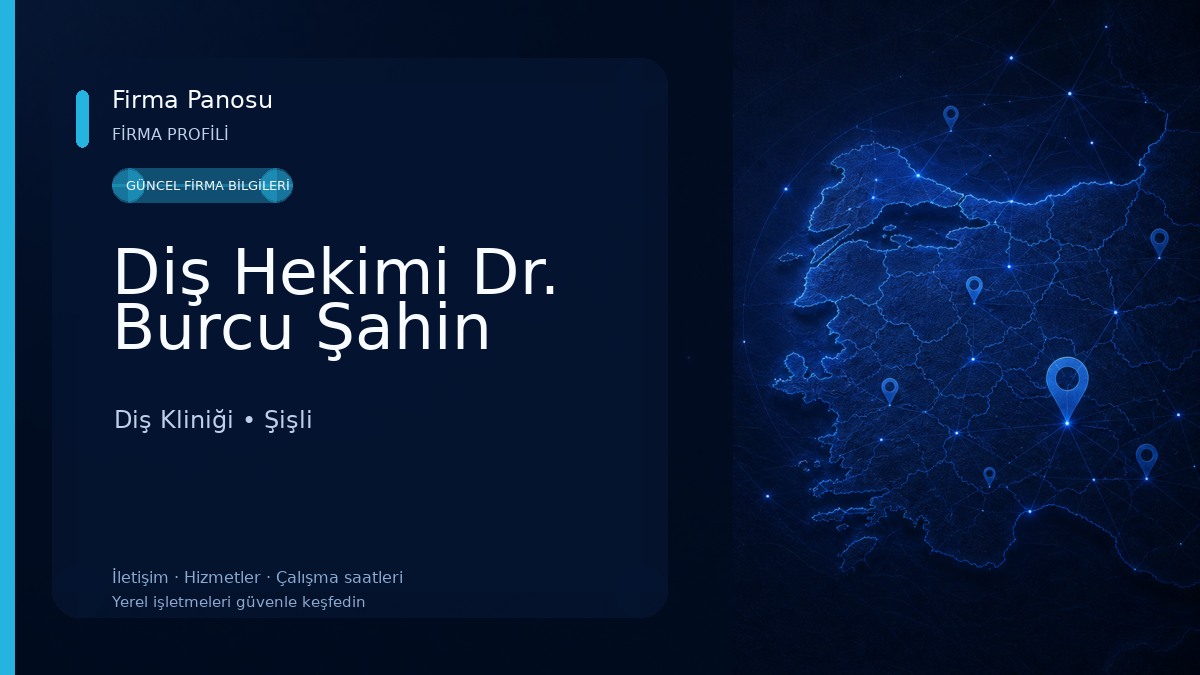 Diş Hekimi Dr. Burcu Şahin Diş Kliniği