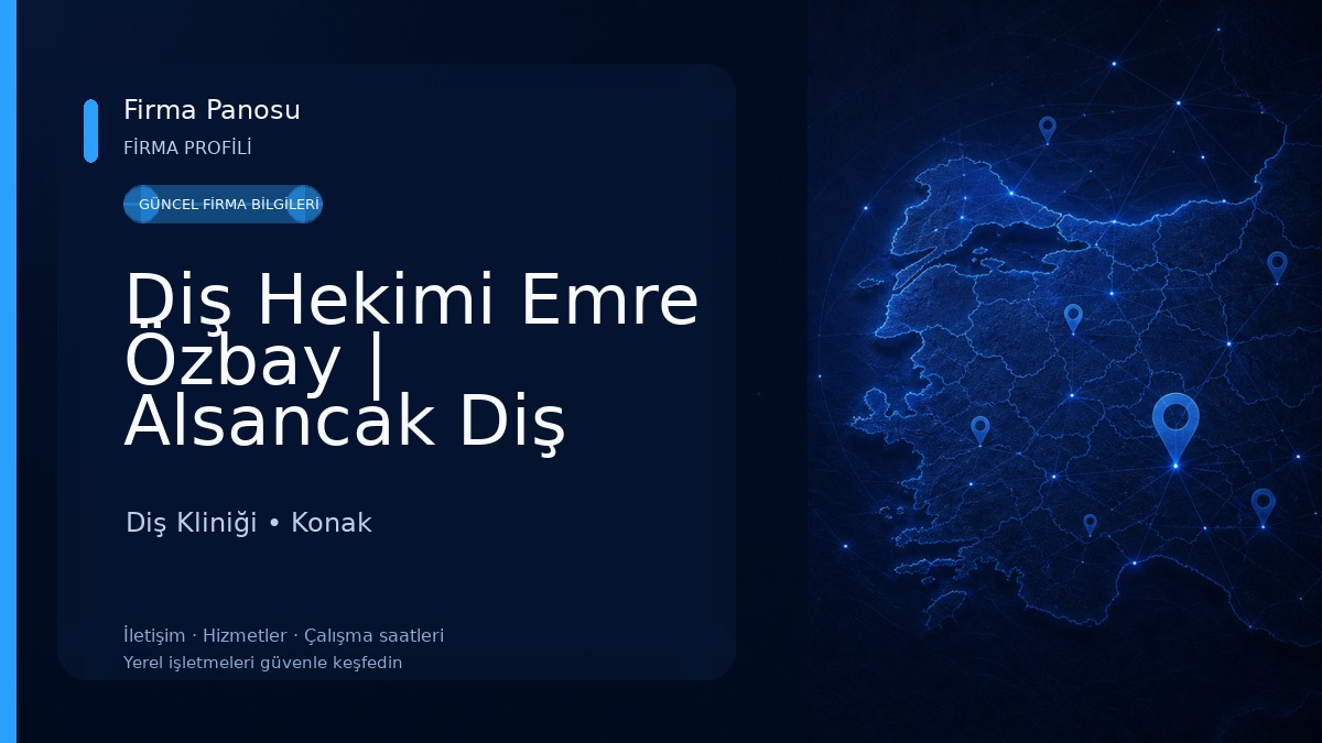 Diş Hekimi Emre Özbay | Alsancak Diş Hekimi | İzmir Diş Hekimi Diş Kliniği