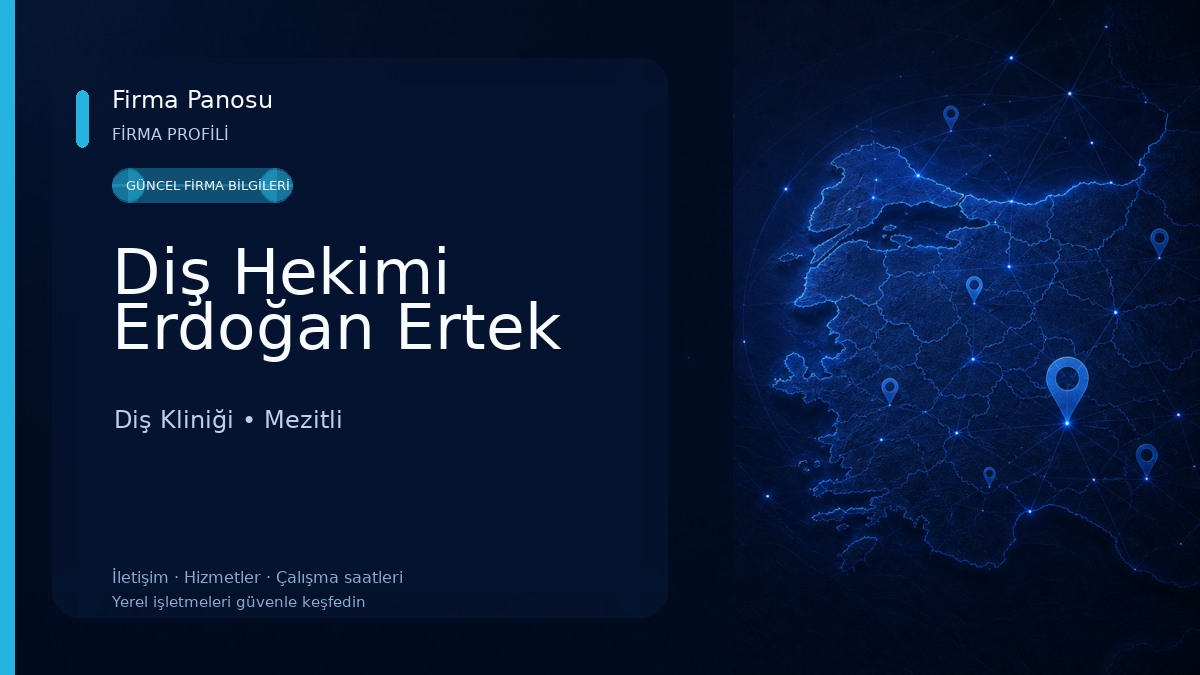 Diş Hekimi Erdoğan Ertek Diş Kliniği