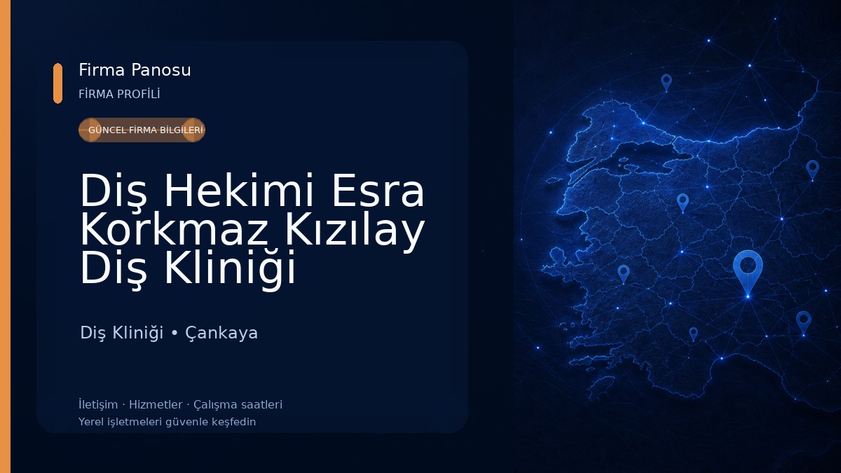 Diş Hekimi Esra Korkmaz Kızılay Diş Kliniği Diş Kliniği