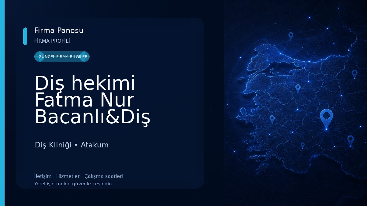 Diş hekimi Fatma Nur Bacanlı&Diş hekimi Faruk Kayadelen Diş Kliniği