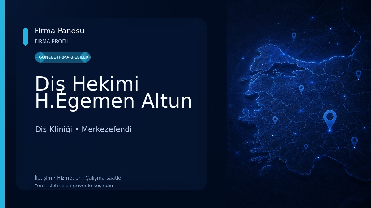 Diş Hekimi H.Egemen Altun Diş Kliniği