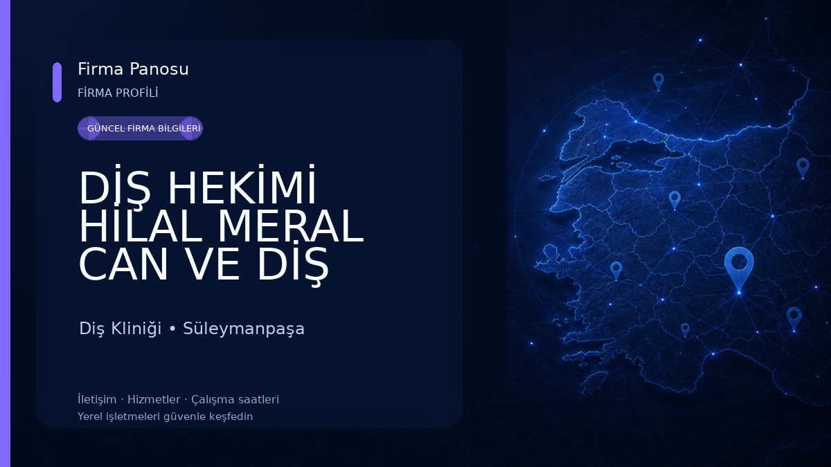 DİŞ HEKİMİ HİLAL MERAL CAN VE DİŞ HEKİMİ UMUT CAN Diş Kliniği