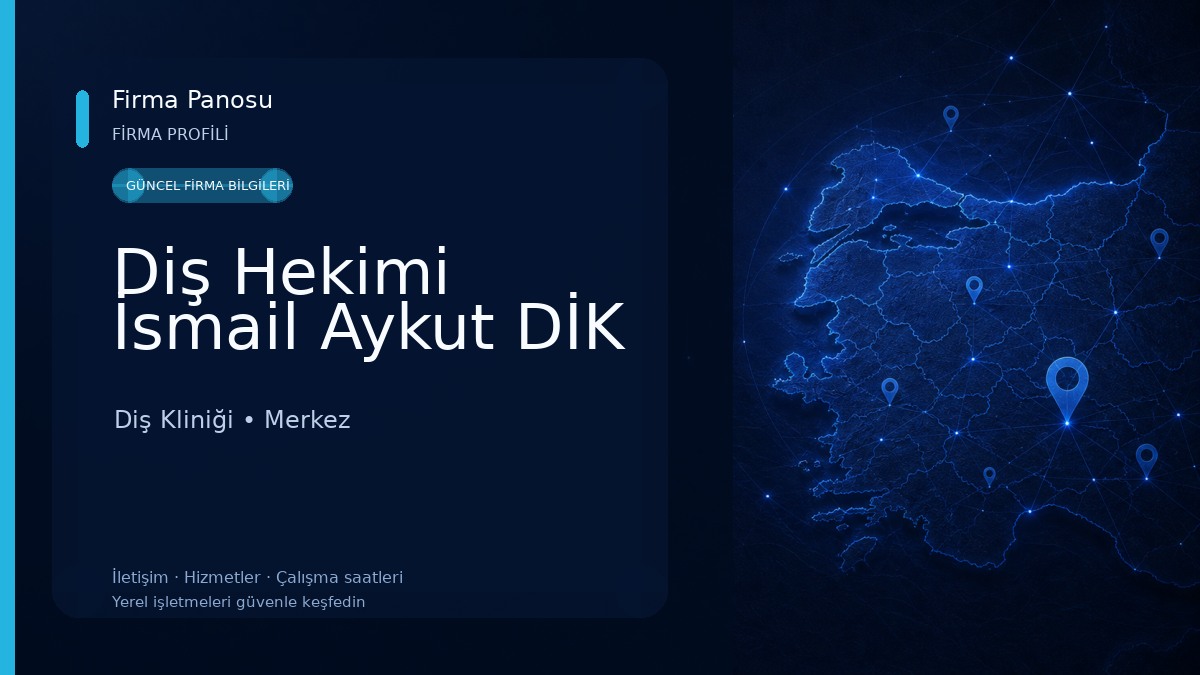 Diş Hekimi İsmail Aykut DİK Diş Kliniği