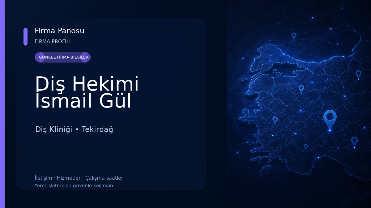 Diş Hekimi İsmail Gül Diş Kliniği