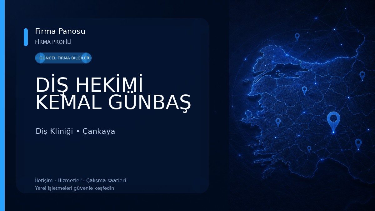 DİŞ HEKİMİ KEMAL GÜNBAŞ Diş Kliniği