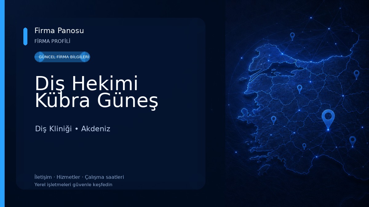 Diş Hekimi Kübra Güneş Diş Kliniği