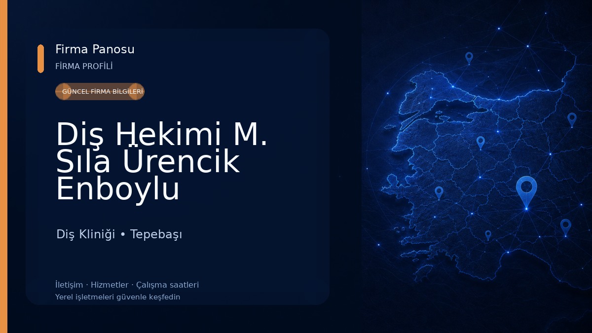 Diş Hekimi M. Sıla Ürencik Enboylu Diş Kliniği