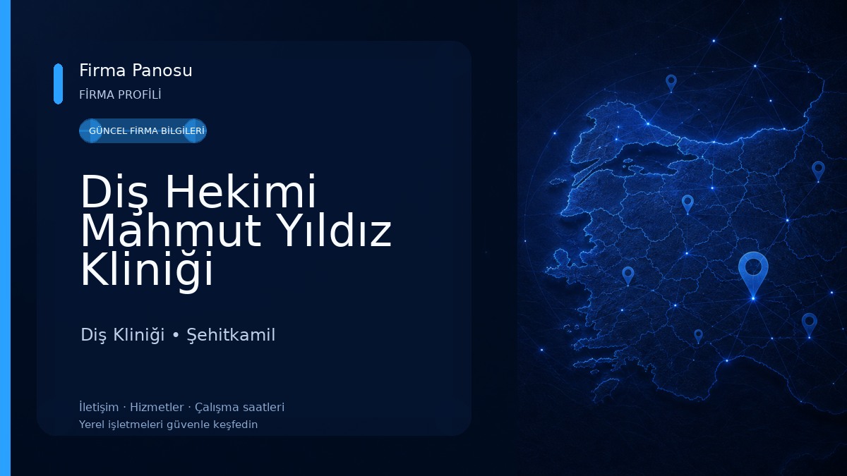 Diş Hekimi Mahmut Yıldız Kliniği Diş Kliniği