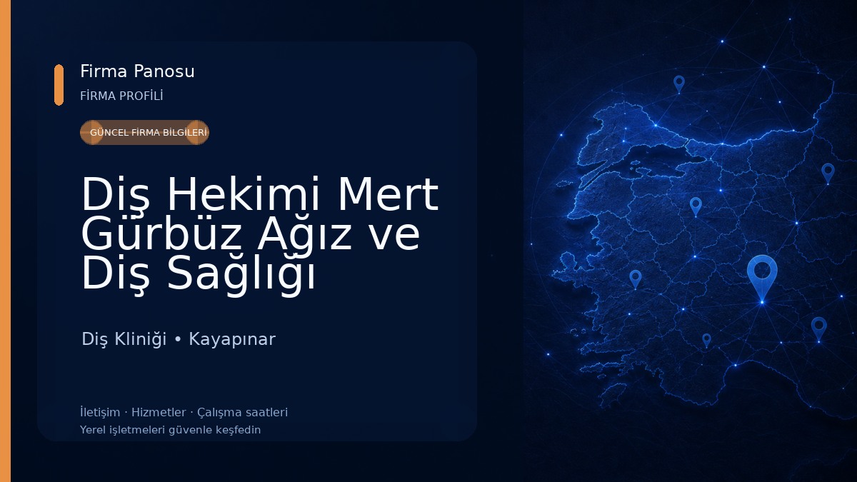 Diş Hekimi Mert Gürbüz Ağız ve Diş Sağlığı Muayenehanesi Diş Kliniği