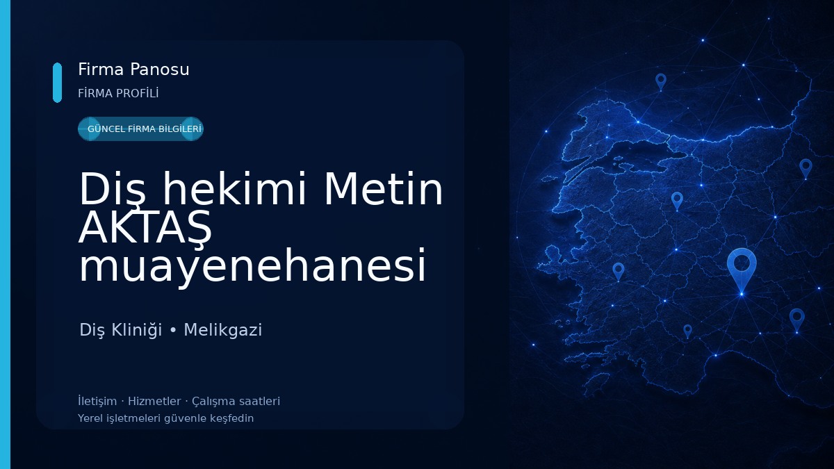 Diş hekimi Metin AKTAŞ muayenehanesi Diş Kliniği