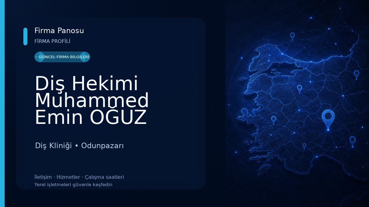 Diş Hekimi Muhammed Emin OĞUZ Eskişehir Diş Kliniği