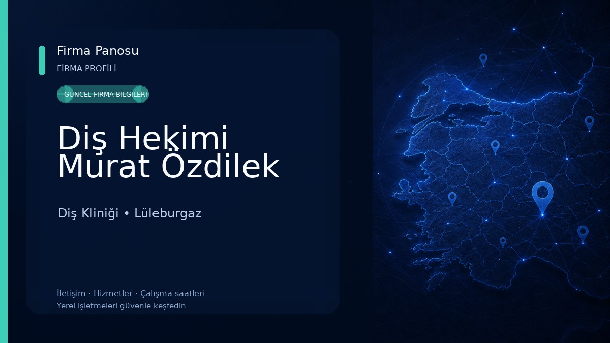 Diş Hekimi Murat Özdilek Diş Kliniği