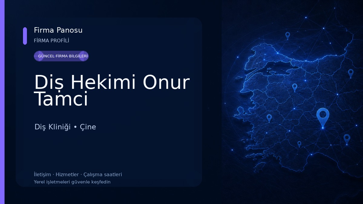 Diṣ Hekimi Onur Tamci Diş Kliniği