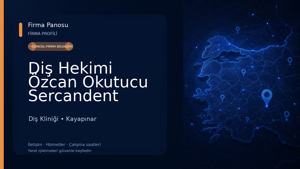 Diş Hekimi Özcan Okutucu Sercandent Diyarbakır Diş Kliniği