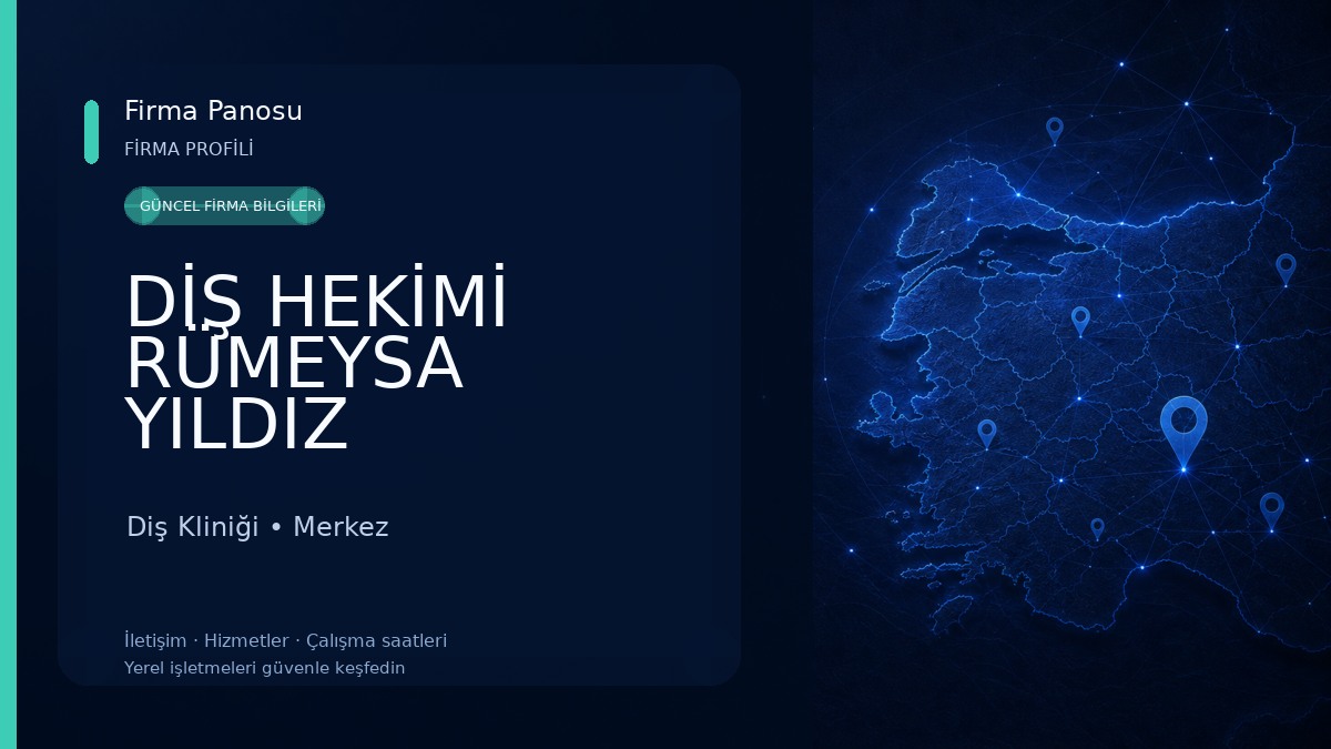 DİŞ HEKİMİ RÜMEYSA YILDIZ Diş Kliniği