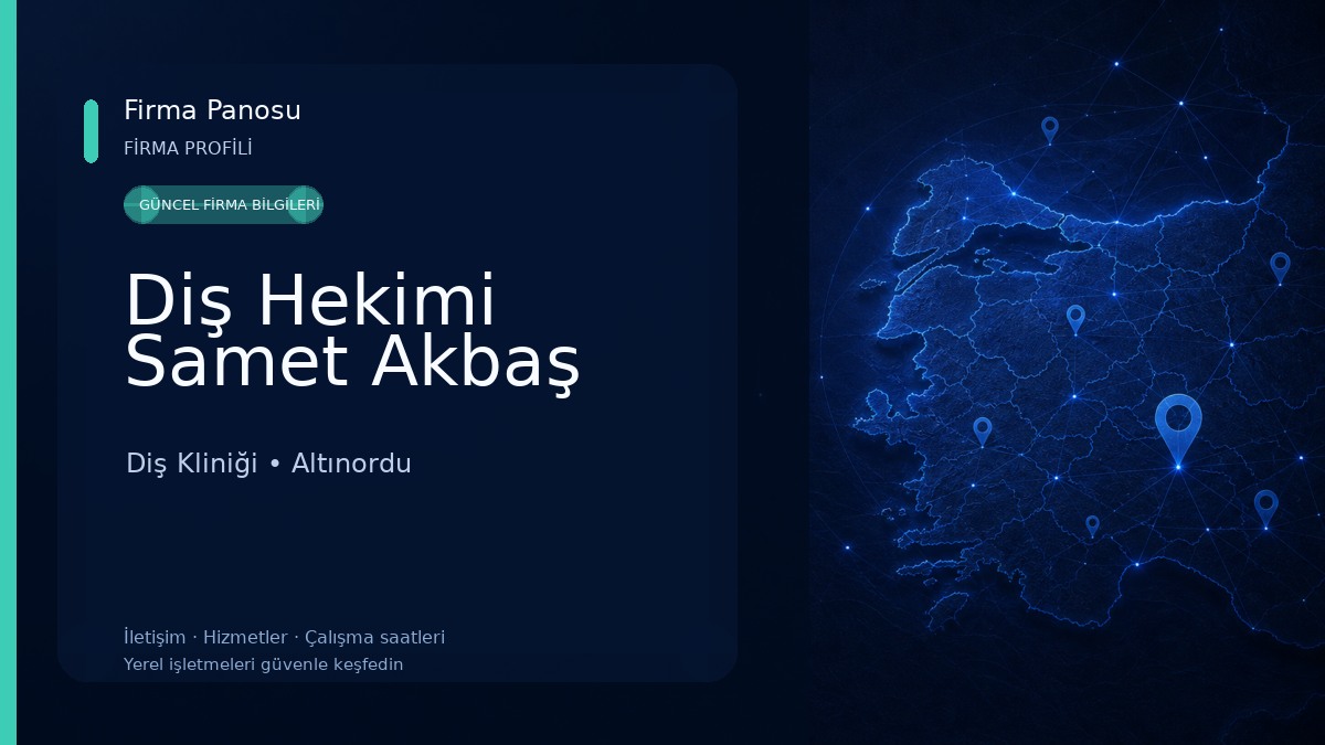 Diş Hekimi Samet Akbaş Diş Kliniği