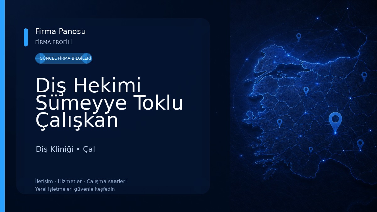 Diş Hekimi Sümeyye Toklu Çalışkan Diş Kliniği