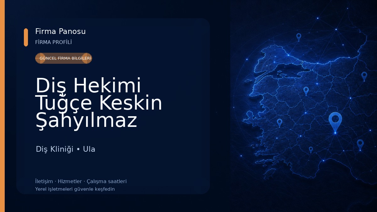 Diş Hekimi Tuğçe Keskin Şahyılmaz Diş Kliniği