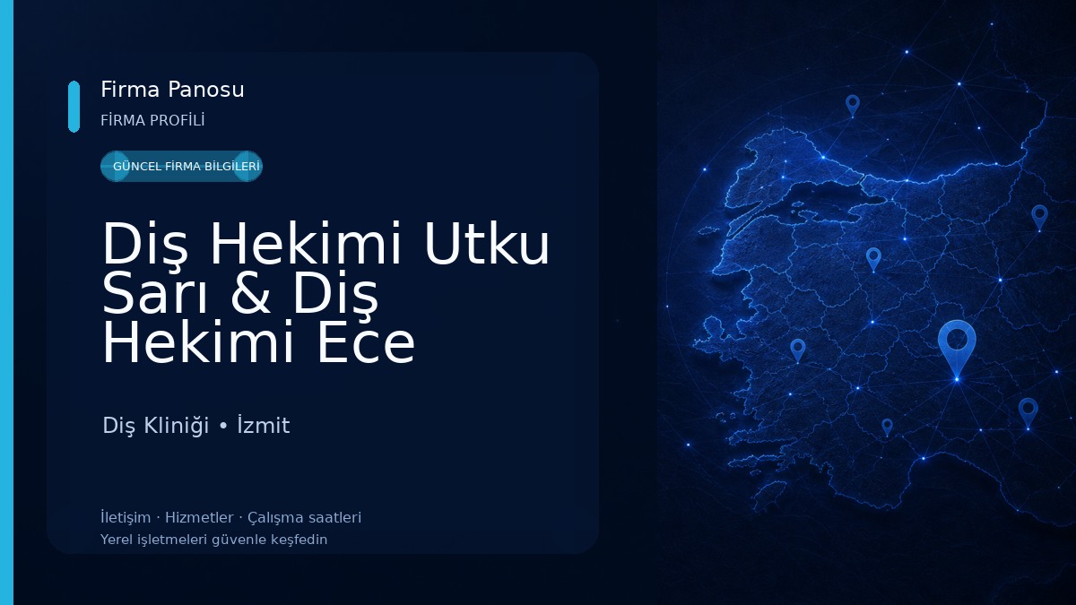 Diş Hekimi Utku Sarı & Diş Hekimi Ece Gelgit Diş Kliniği
